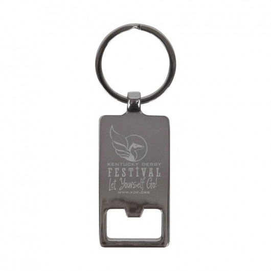 Engraved Bueno Rectangular Keyrings Reverse